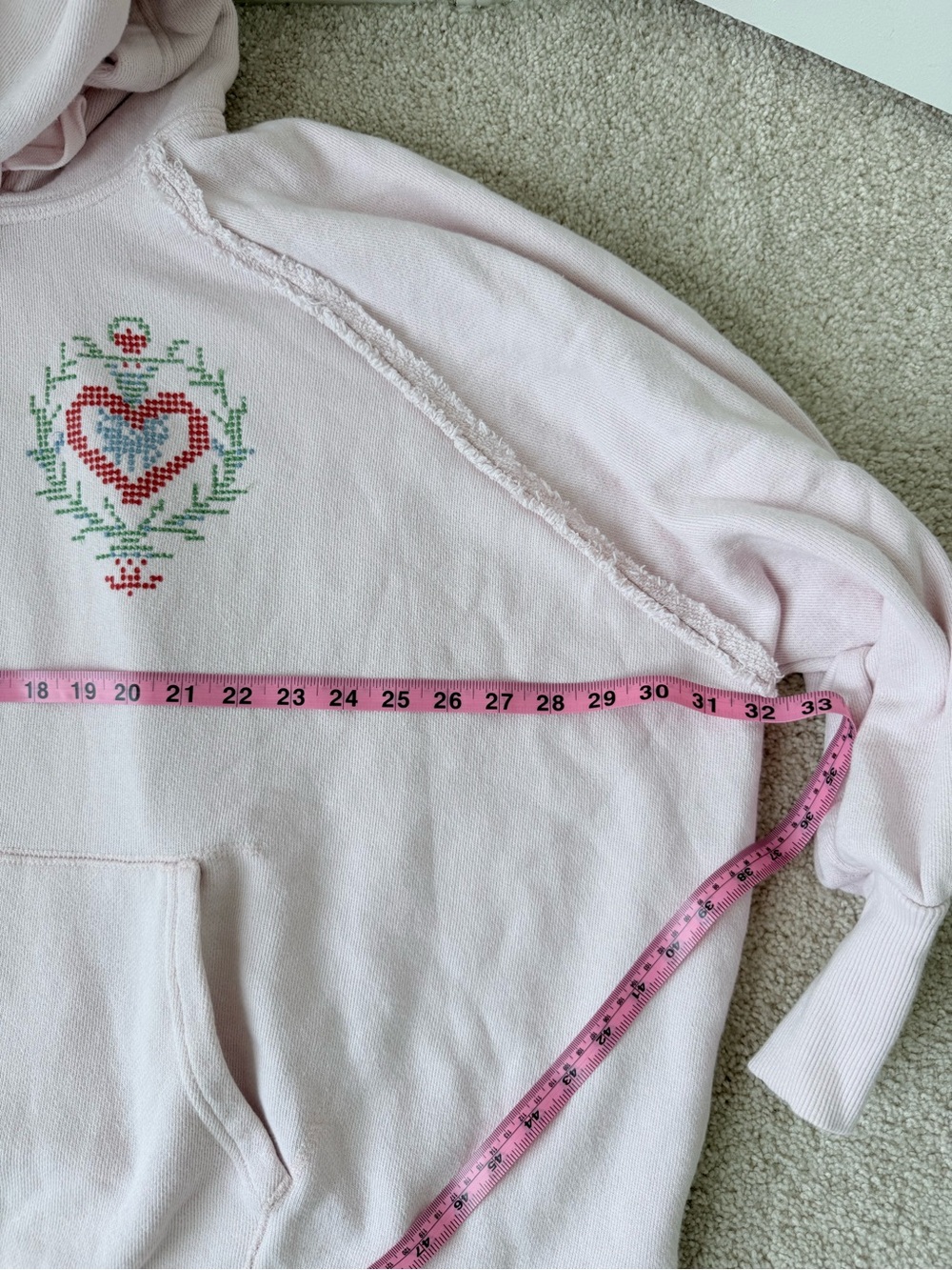 Free People Keepsake Oversized Hoodie in Heart Combo - Picture 7 of 12